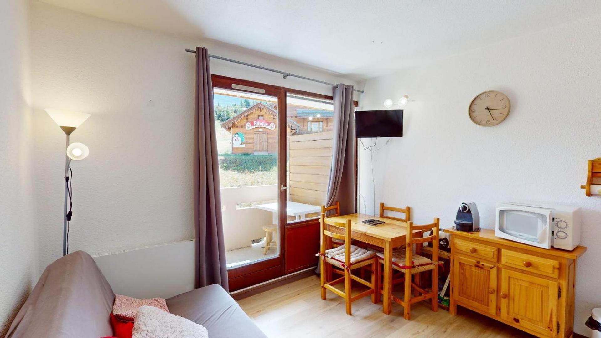 Studio 4 Pers Le Sauze Pied Des Pistes De Ski Enchastrayes ภายนอก รูปภาพ